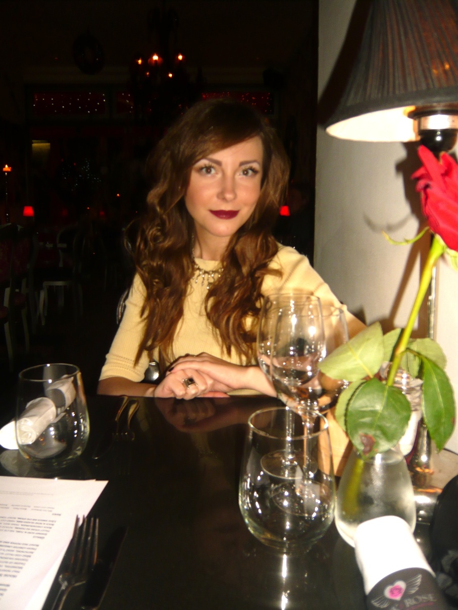 Edita at the table at Rock N Rose