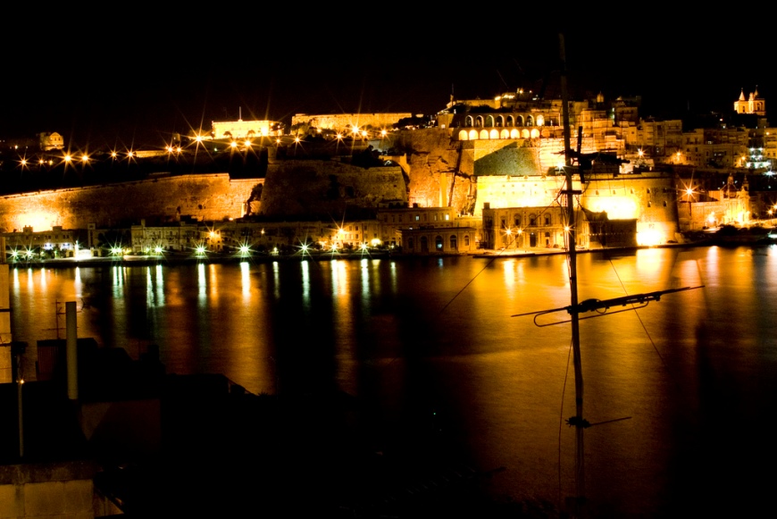 Malta at night by Juliette Melton