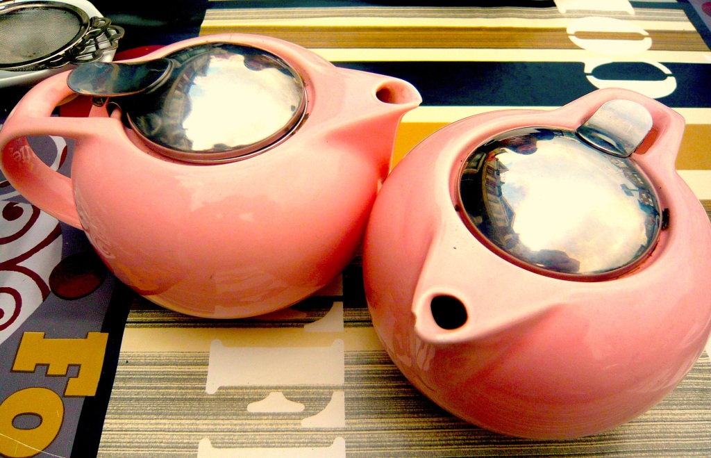 Cute pink tea kettles